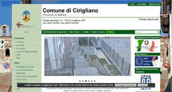 Desktop Screenshot of comune.cirigliano.mt.it